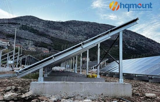 сонячне кріплення на землі
