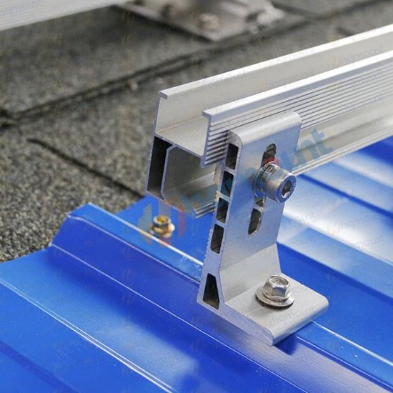 aluminum anodized solar L feet for metal roof, solar mounting L foot, commercial metal roof solar mount