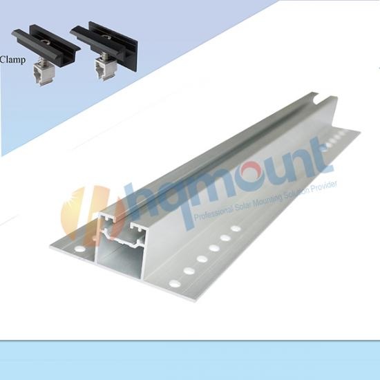 mini solar rail, aluminum solar rail, U profile solar rail, ZAM steel mini rail, cost effective solar racking