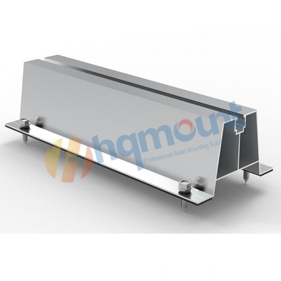 mini solar rail, aluminum solar rail, U profile solar rail, ZAM steel mini rail, cost effective solar racking
